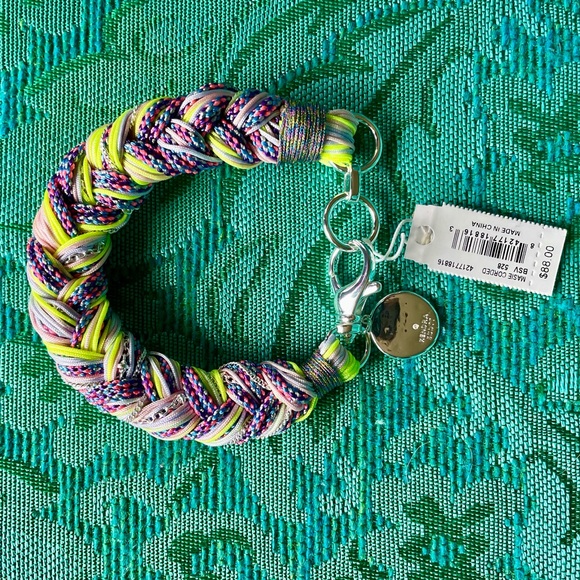 NWT Kendra Scott Braided Cord Bracelet Lilac Mix 7.5" LAST ONE - Picture 2 of 12